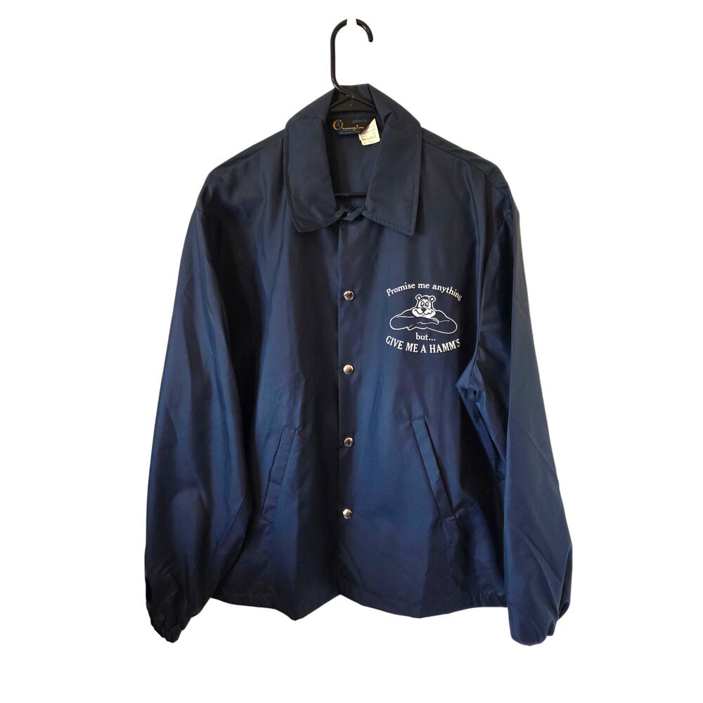 Vintage Champion Brand Hamm's Beer Advertisement Windbreaker Jacket